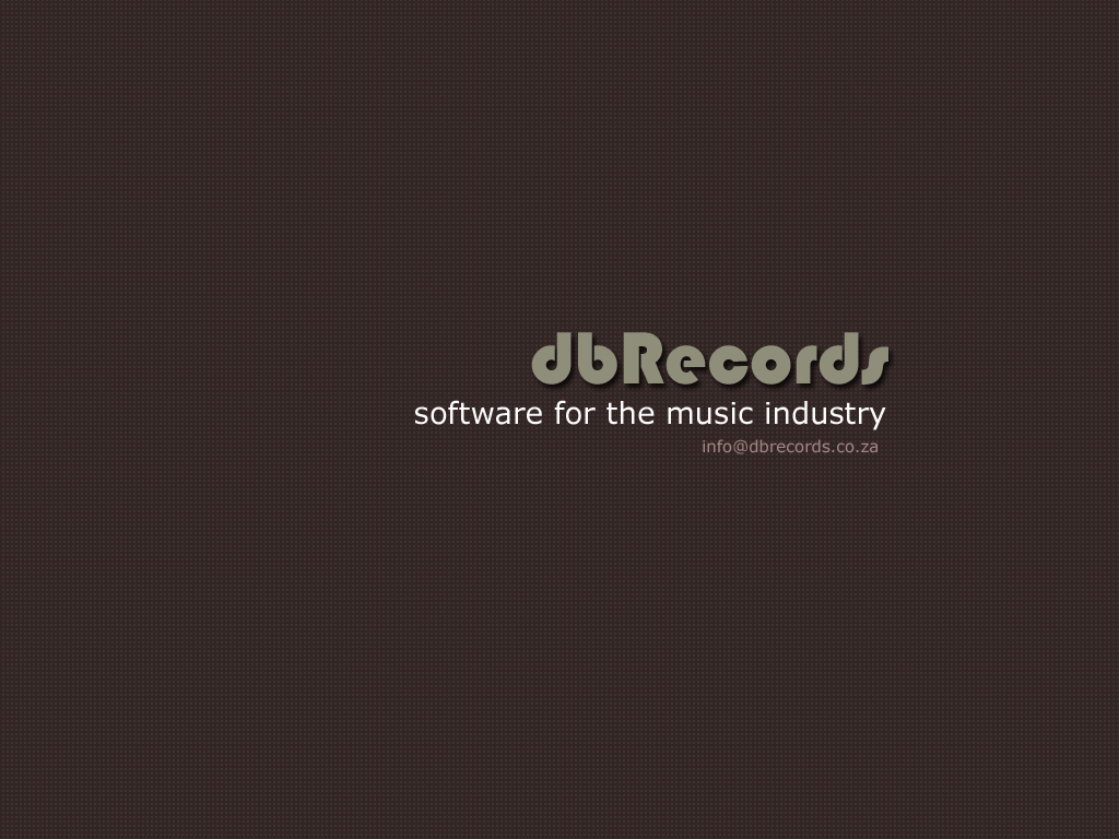 dbrecords music royalties software